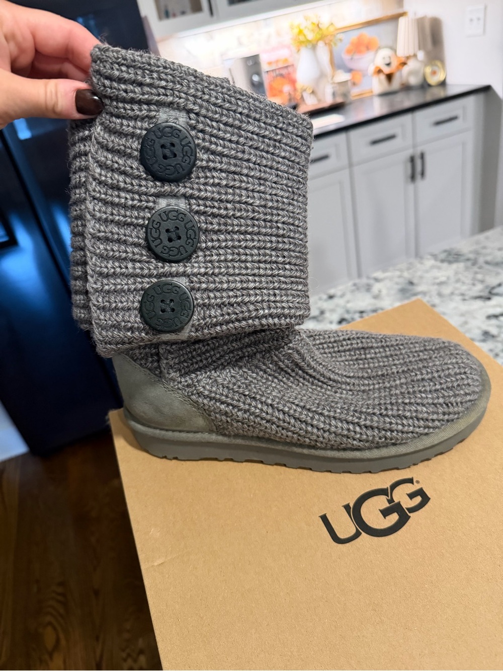 Ugg Shoes, Classic Cardy - Grey